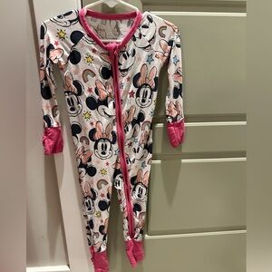 Little sleepies Minnie Forever Minnie Mouse pajamas size 6-12 months